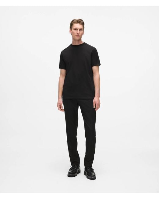 Karl Lagerfeld Black Monogram Sleeve Detail T-Shirt for men