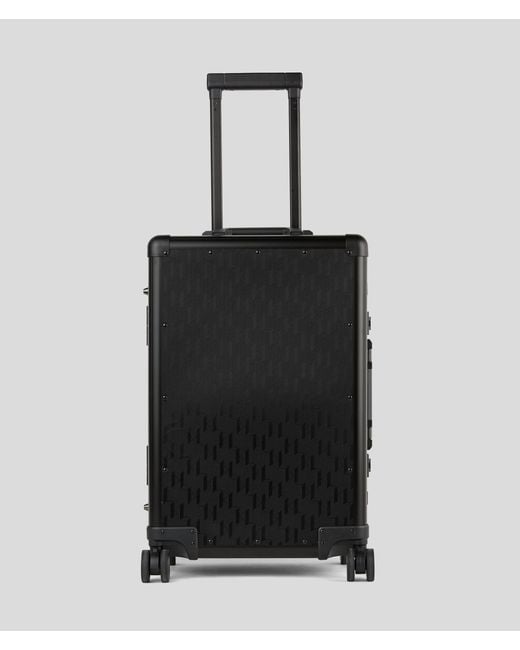 Karl Lagerfeld Black K/essential Monogram Hard Trolley Case for men
