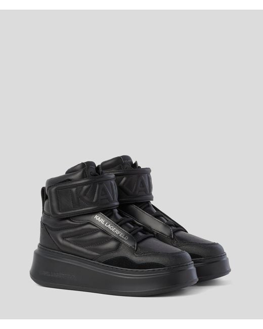 Karl Lagerfeld Black Anakapri Puffa High Top Sneakers