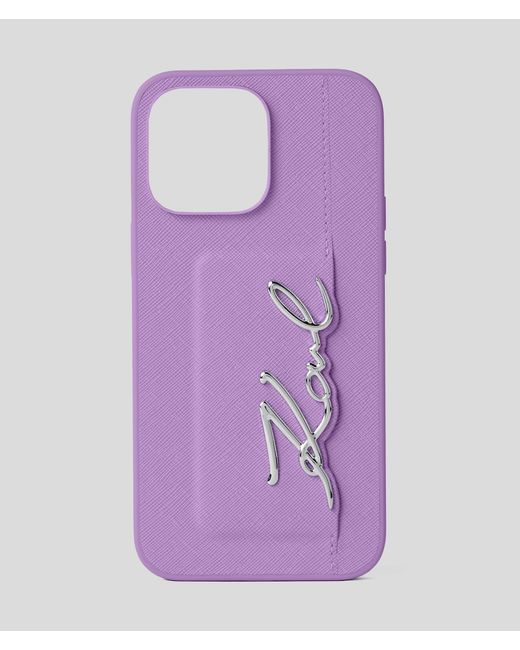 Coque De Protection K/signature Pour Iphone 14 Pro Max Karl Lagerfeld en coloris Purple