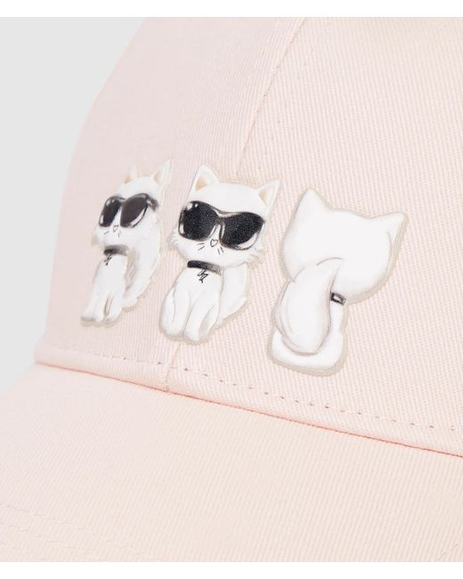 Karl Lagerfeld Pink Ikon Choupette Cap