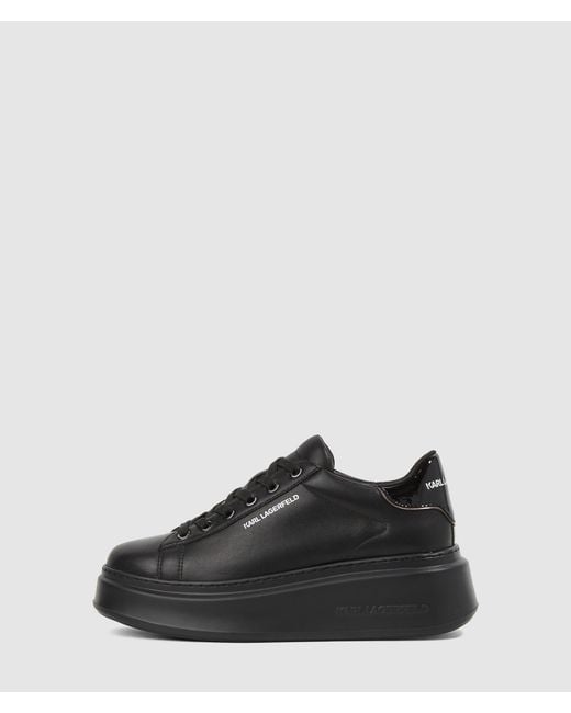 Karl Lagerfeld Black Anakapri Ikon Charm Sneakers