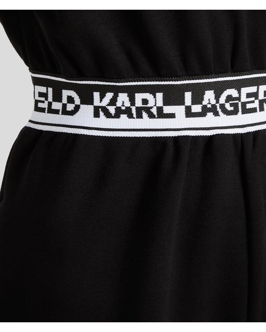 Karl Lagerfeld Black Karl Logo Tape Romper