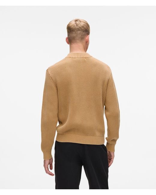 KL Jeans Natural Relaxed Half-Zip Sweater for men