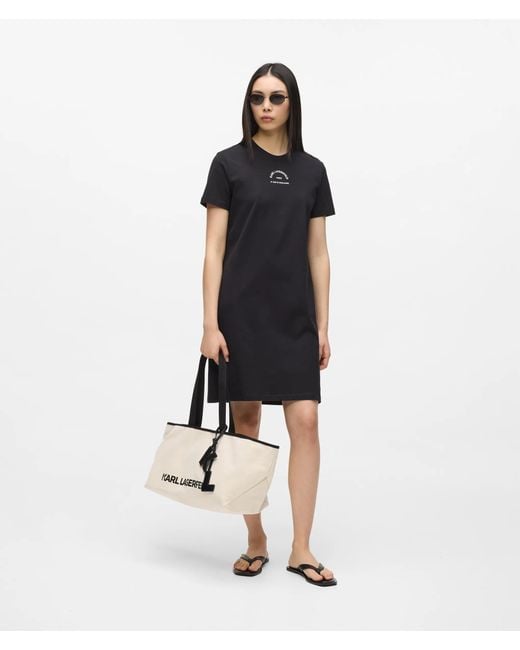 Karl Lagerfeld Natural Large Elongated Shopper