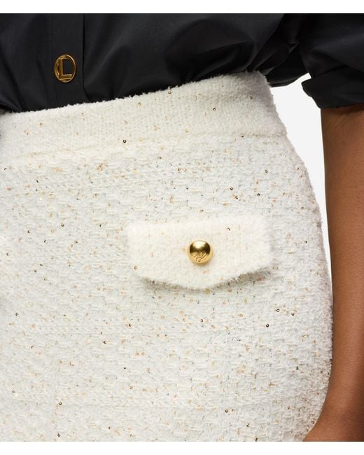Karl Lagerfeld Multicolor Bouclé Knit Skirt