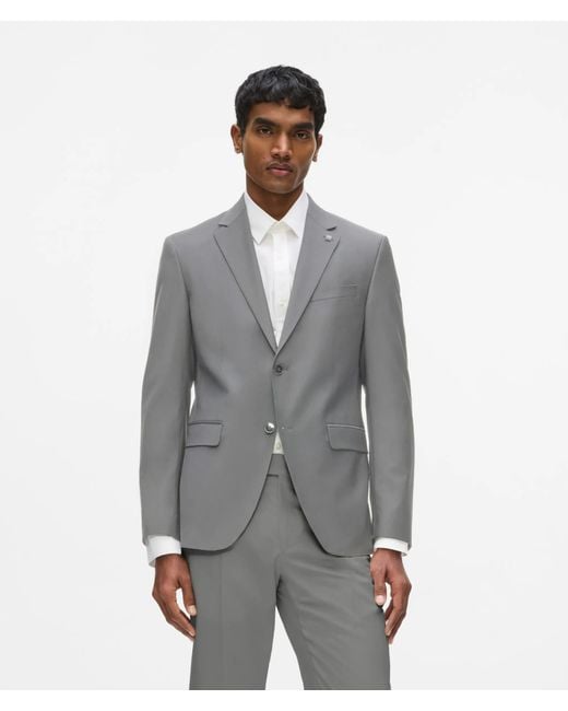 Karl Lagerfeld Black Wool-Blend Blazer for men