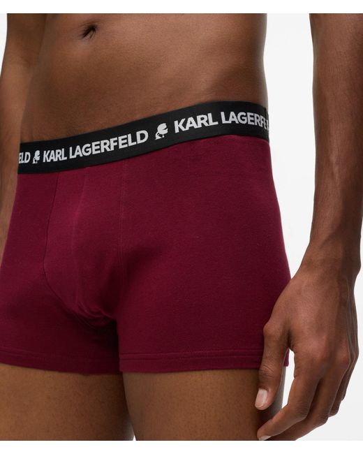 Karl Lagerfeld Blue Logo Trunks for men