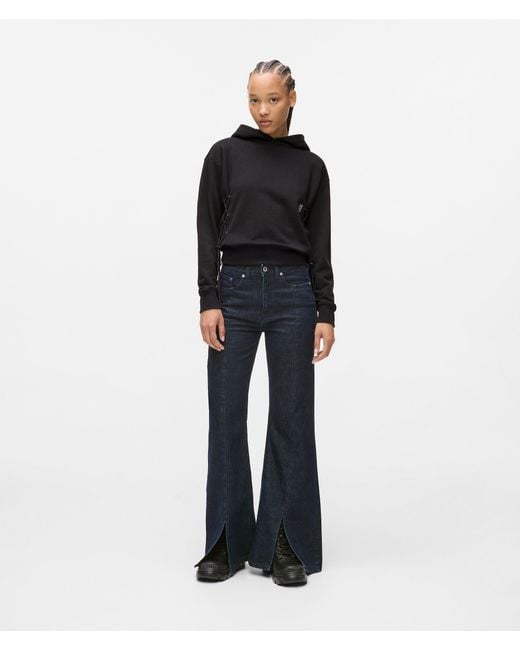 KL Jeans Black Split-Hem Flared Jeans