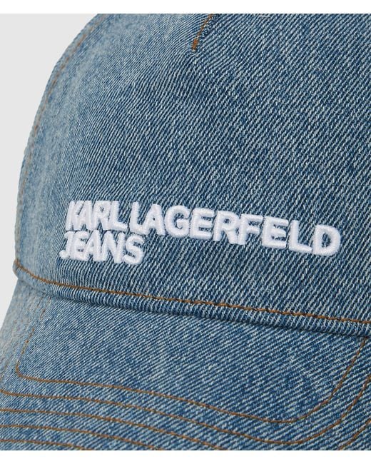 KL Jeans Blue Denim Logo Cap for men