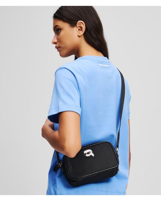 Karl Lagerfeld Black Ikon Nylon Camera Bag