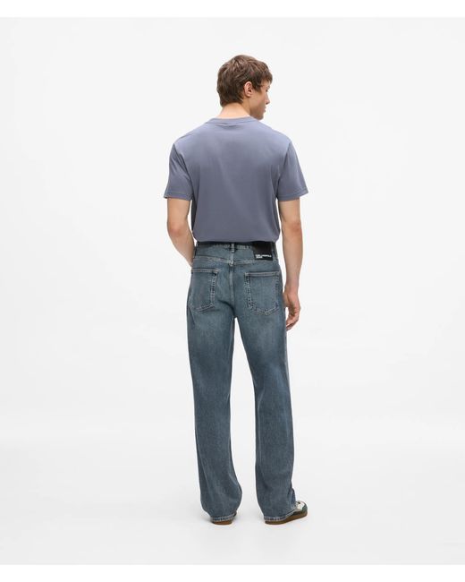 KL Jeans Blue Baggy Tinted Jeans for men