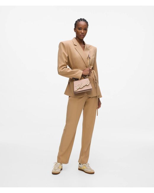 Karl Lagerfeld Pink K/Signature Small Crossbody Bag