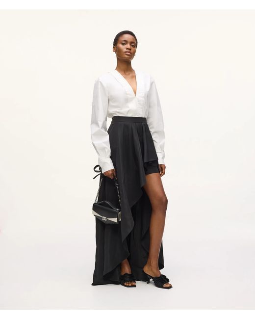 Karl Lagerfeld White Kl Studio Ruffle Skirt