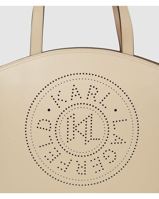Karl Lagerfeld Natural K/Circle Medium Tote Bag