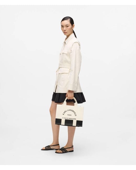 Karl Lagerfeld Natural Rue St-Guillaume Medium Tote Bag