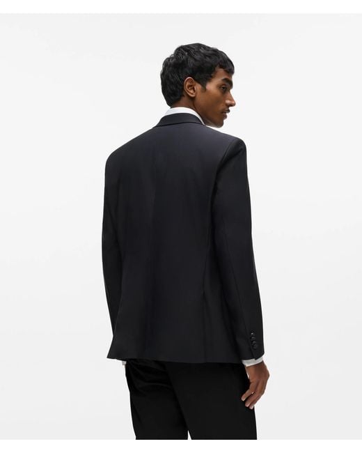 Karl Lagerfeld Black Monogram Pin Blazer for men