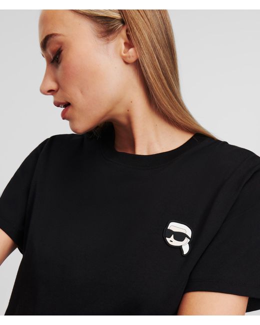 T-shirt Avec Écusson K/ikonik Karl Lagerfeld en coloris Black