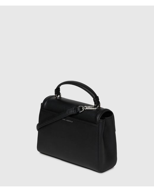 Karl Lagerfeld Black K/Autograph Small Bow Top Handle Bag