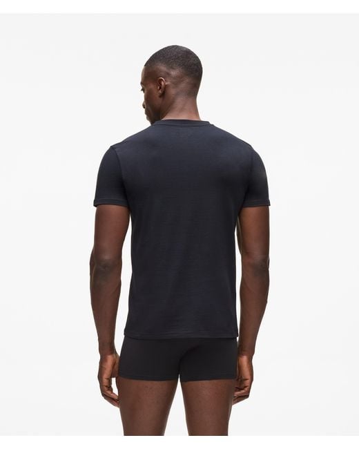 Karl Lagerfeld Black Logo T-Shirt – 2-Pack for men