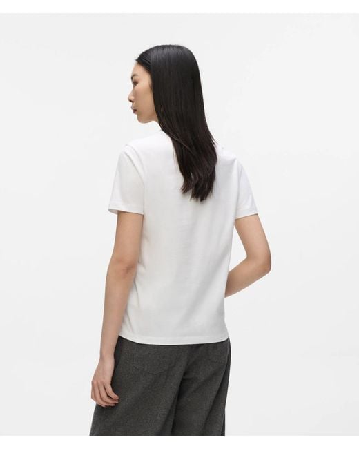 Karl Lagerfeld White Après Ski Club T-Shirt