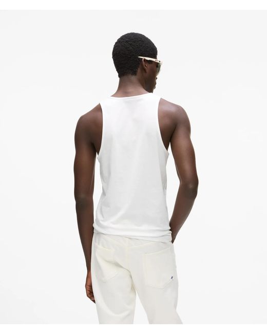 KL Jeans White Logo Tank Top for men