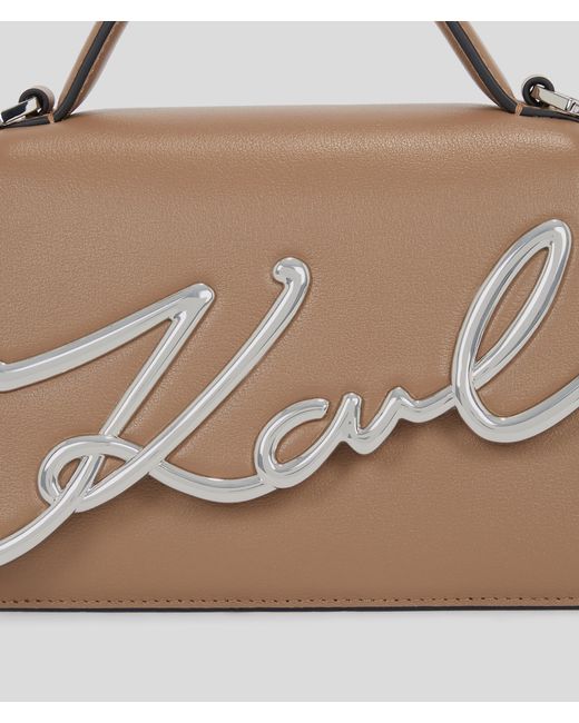 Karl Lagerfeld Brown K/signature Small Crossbody Bag