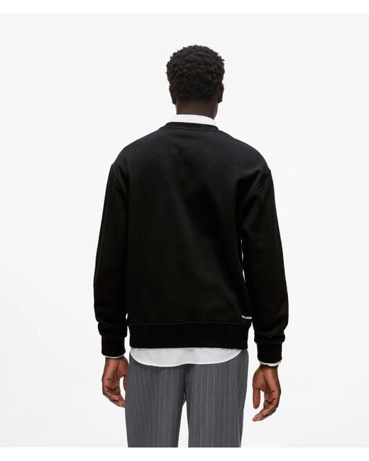 Karl Lagerfeld Sweatshirt Mit Maison De Karl-Illustration, Herren, Größe in Black für Herren