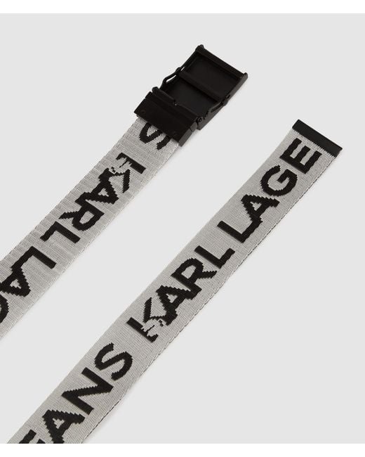 KL Jeans Black Reversible Webbing Belt for men