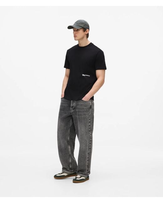 KL Jeans Black Karl Quote T-Shirt for men