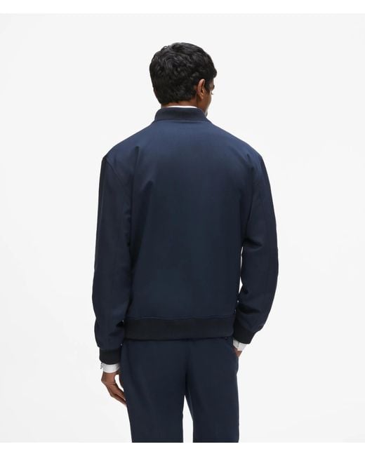 Karl Lagerfeld Blue Classic Bomber Jacket for men