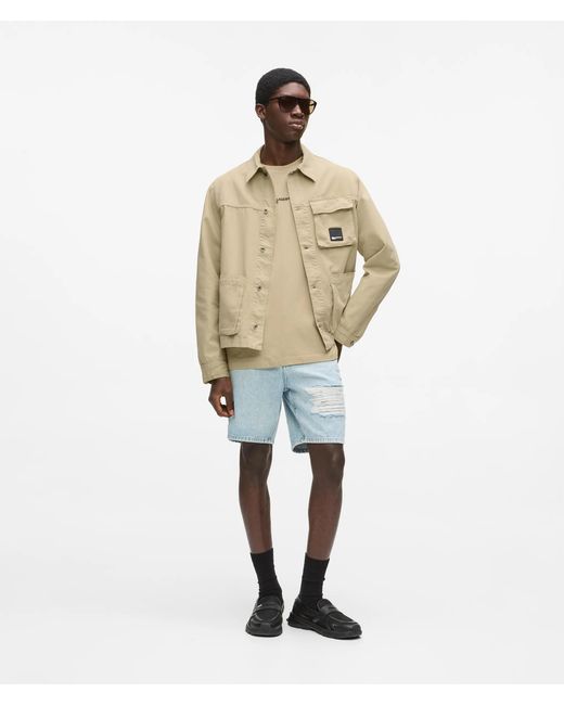 KL Jeans Natural Canvas Utility Jacket for men