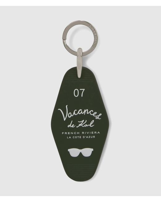 Karl Lagerfeld Green Vacances De Karl Keyring for men