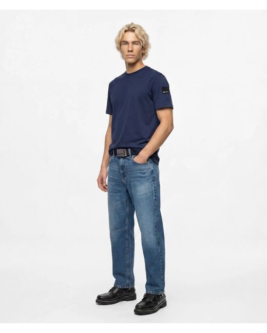KL Jeans Blue Patch Logo T-Shirt for men