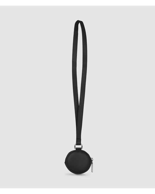 Karl Lagerfeld White Rue St-Guillaume Leather Pouch On Strap for men