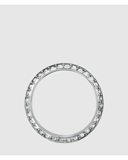 Karl Lagerfeld White Crystal Ring