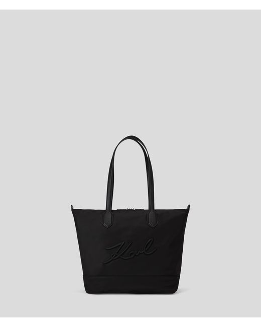 Sac Cabas De Taille Moyenne En Nylon K/signature Karl Lagerfeld en coloris Black