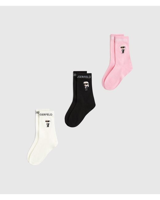 Karl Lagerfeld Multicolor Ikon Socks – 3-Pack