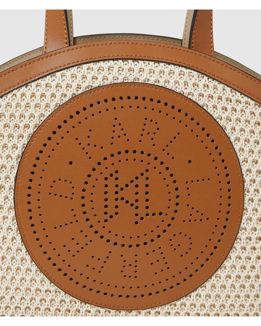 Karl Lagerfeld Brown K/Circle Small Mesh Tote Bag
