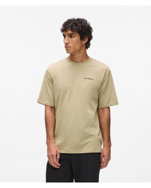 Karl Lagerfeld Natural Rue St-Guillaume Relaxed T-Shirt for men