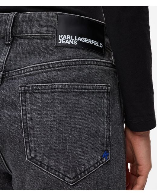 KL Jeans White High-Rise Straight Jeans