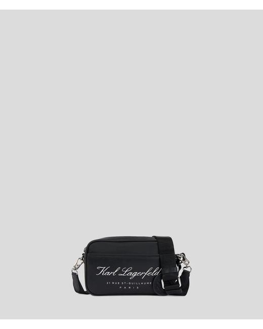 Karl Lagerfeld Black Hotel Karl Crossbody Bag for men