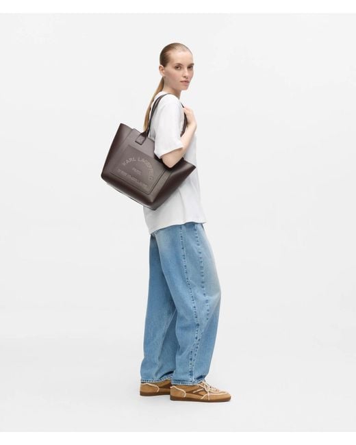 Karl Lagerfeld Brown K/Daily Medium Tote Bag