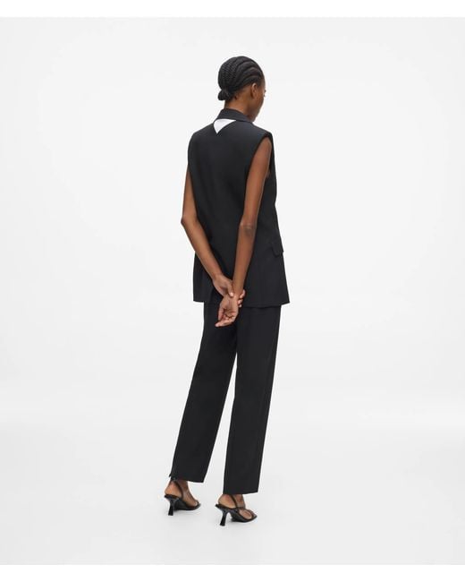 Karl Lagerfeld Blue Tailored Slim Pants