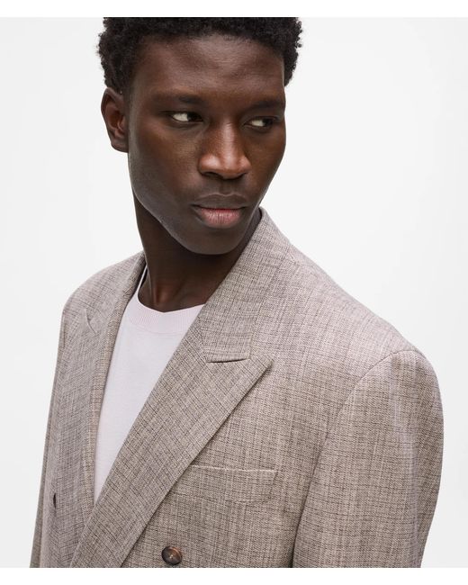 Karl Lagerfeld Natural Double-Breasted Blazer for men