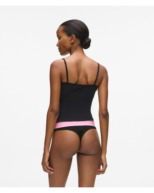 Karl Lagerfeld Multicolor Logo Tab Thong – 7 Pack