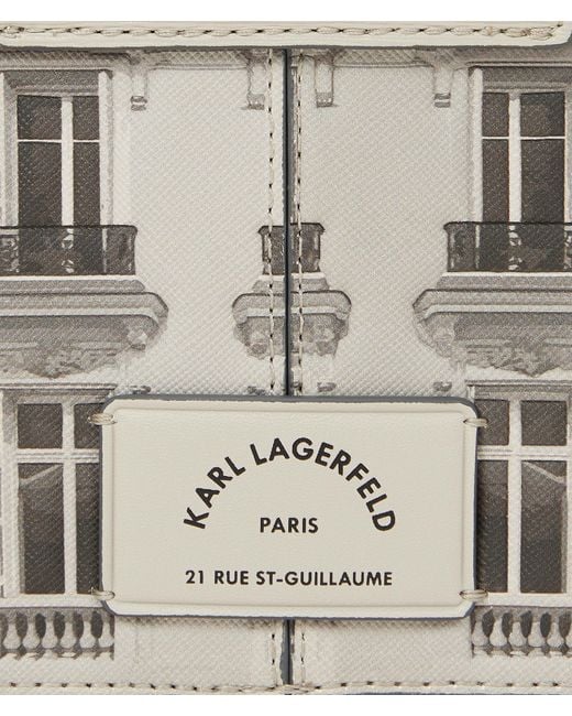 Karl Lagerfeld Metallic Karl Essentials Maison Crossbody Bag