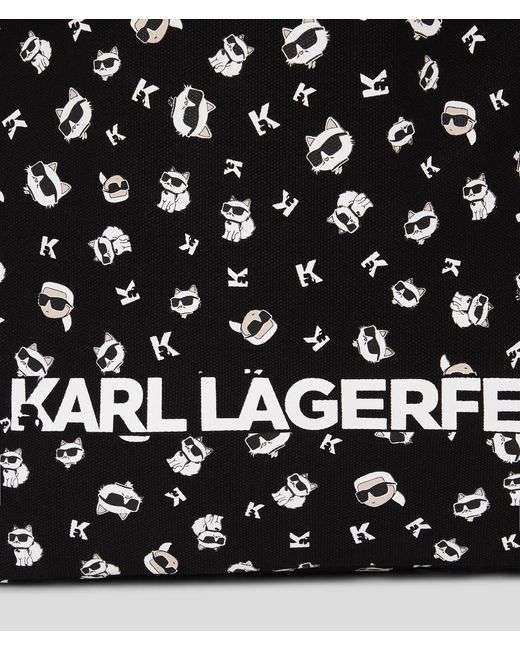 Karl Lagerfeld Black K/ikonik Choupette Reversible Shopper