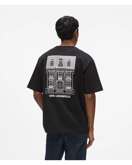 Karl Lagerfeld Black Exclusive Maison De Karl T-Shirt for men