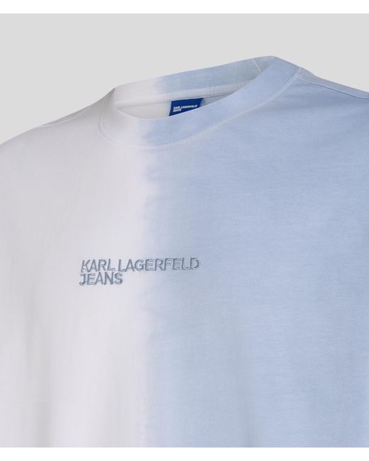 Karl Lagerfeld White Klj Ombré T-shirt for men